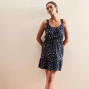 NWT Banana Republic Factory Ruffle Fit-and-Flare Dress